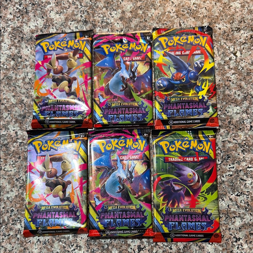 Pokemon Phantasmal Flames Booster Pack Set 6 PCs